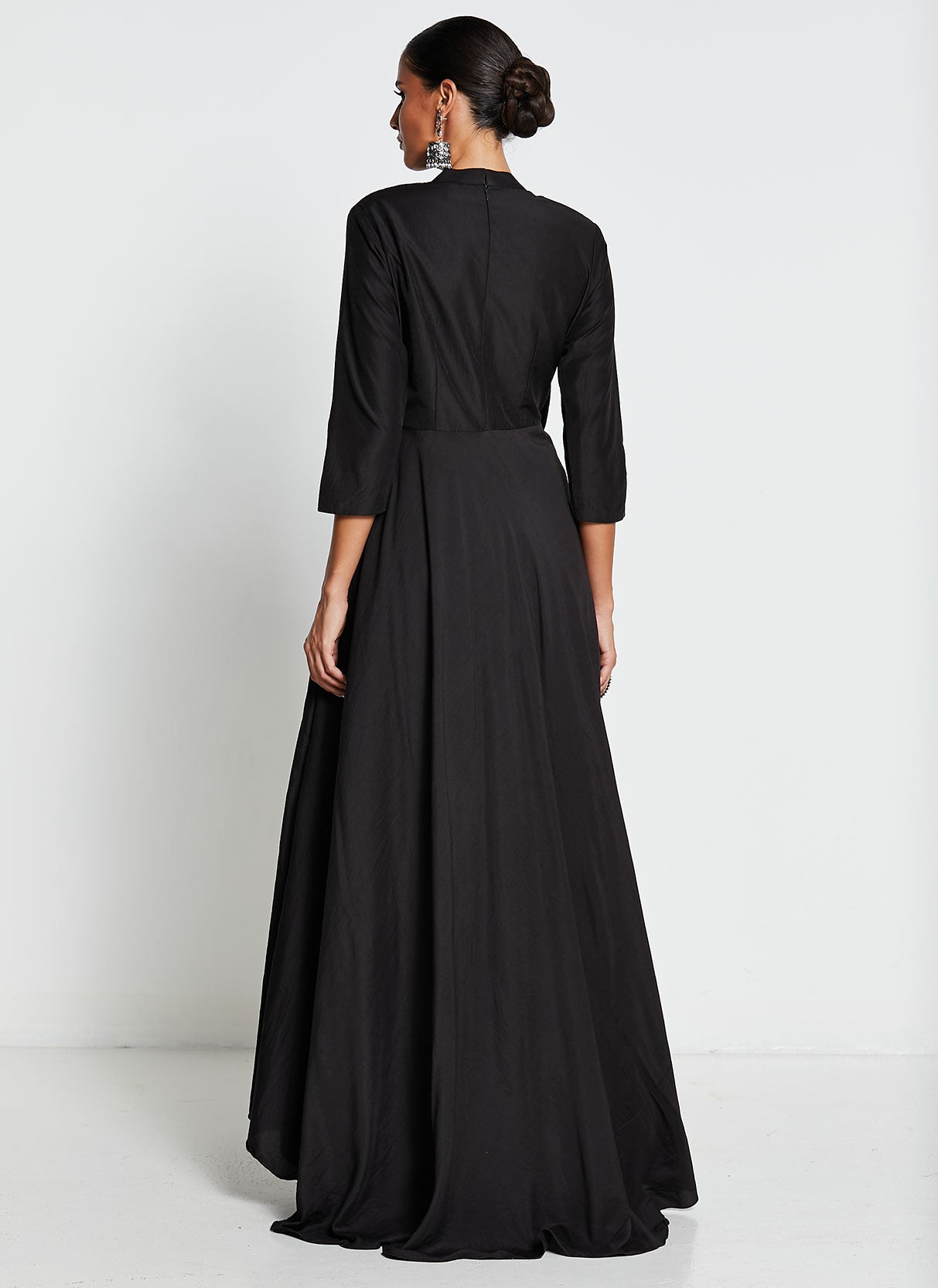 Bhagalpuri Silk Gown with Trail