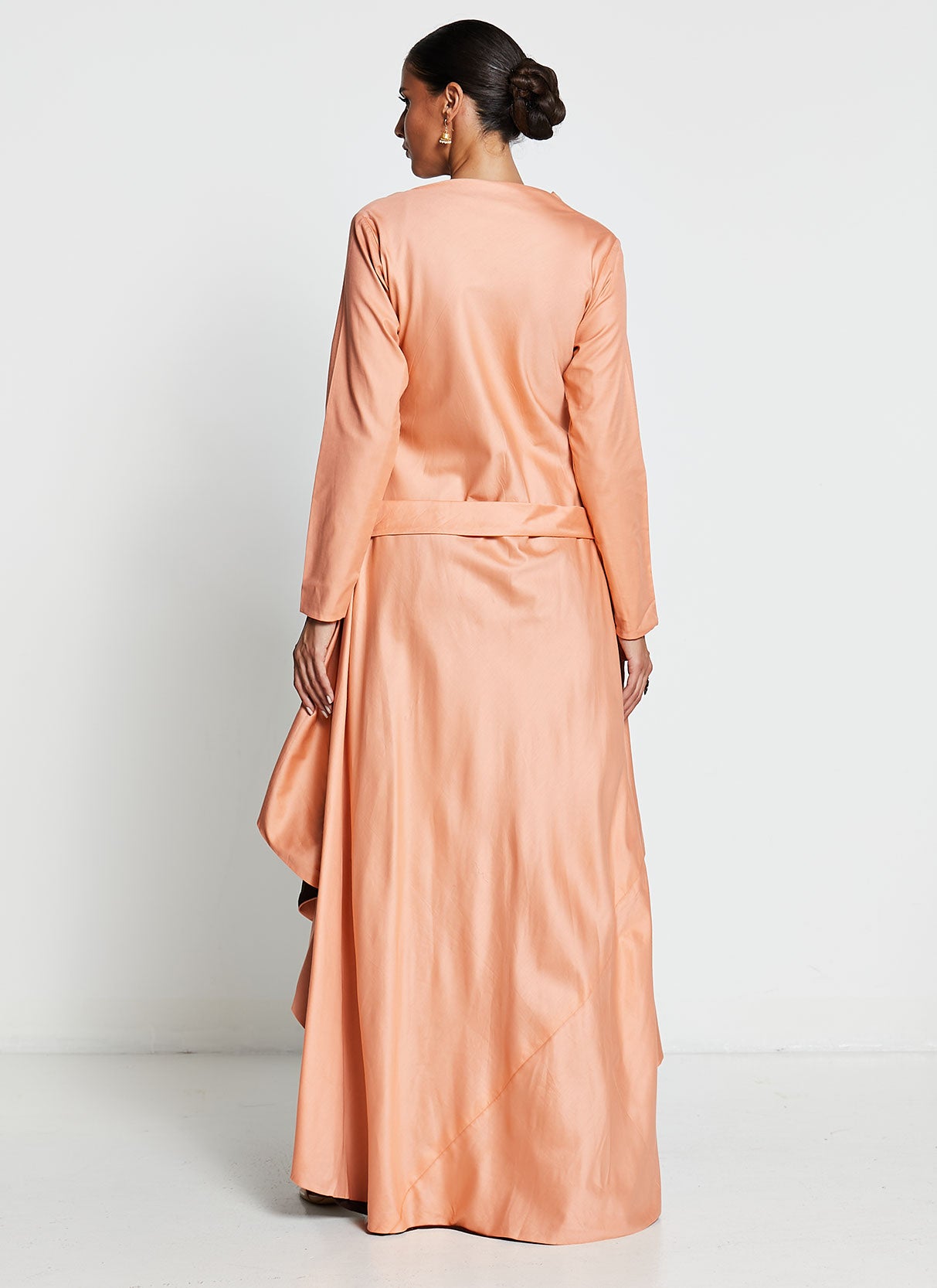 Art Silk Trailed Jacket with Pants