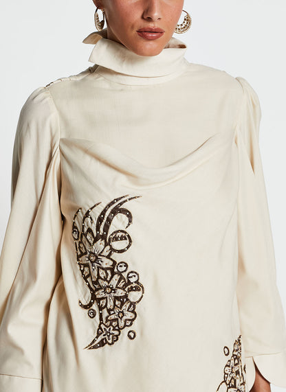 Bhagalpuri Silk Embellished Gown