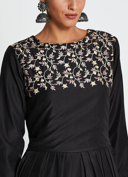 Muslin Silk Embellished Gown