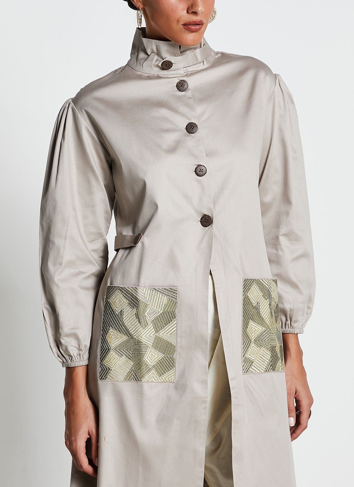 Art Silk Jacket Dress