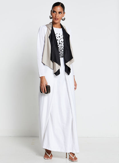 Long Asymmetrical Dress with Jacket