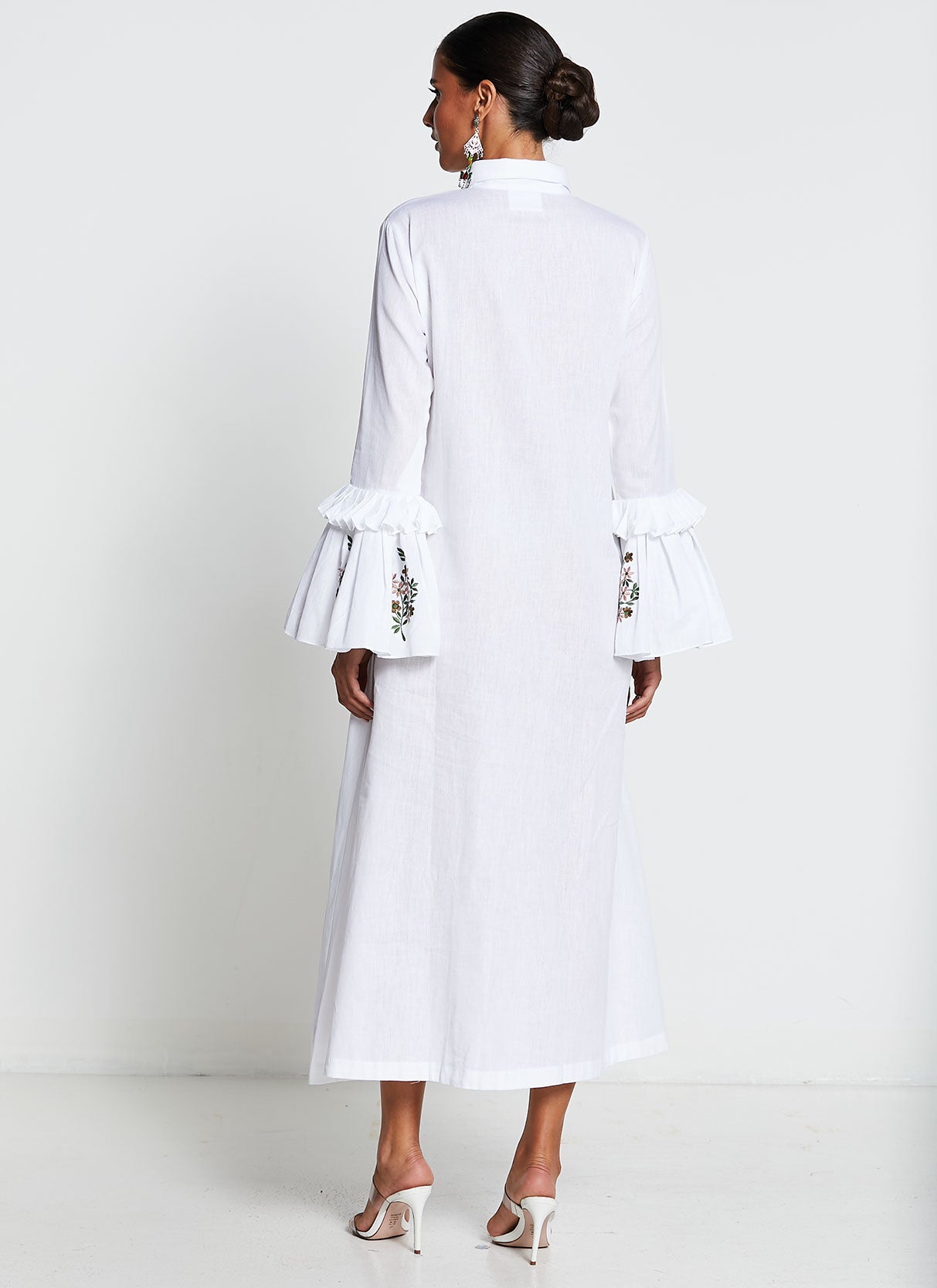 White Ankle-Length Dress