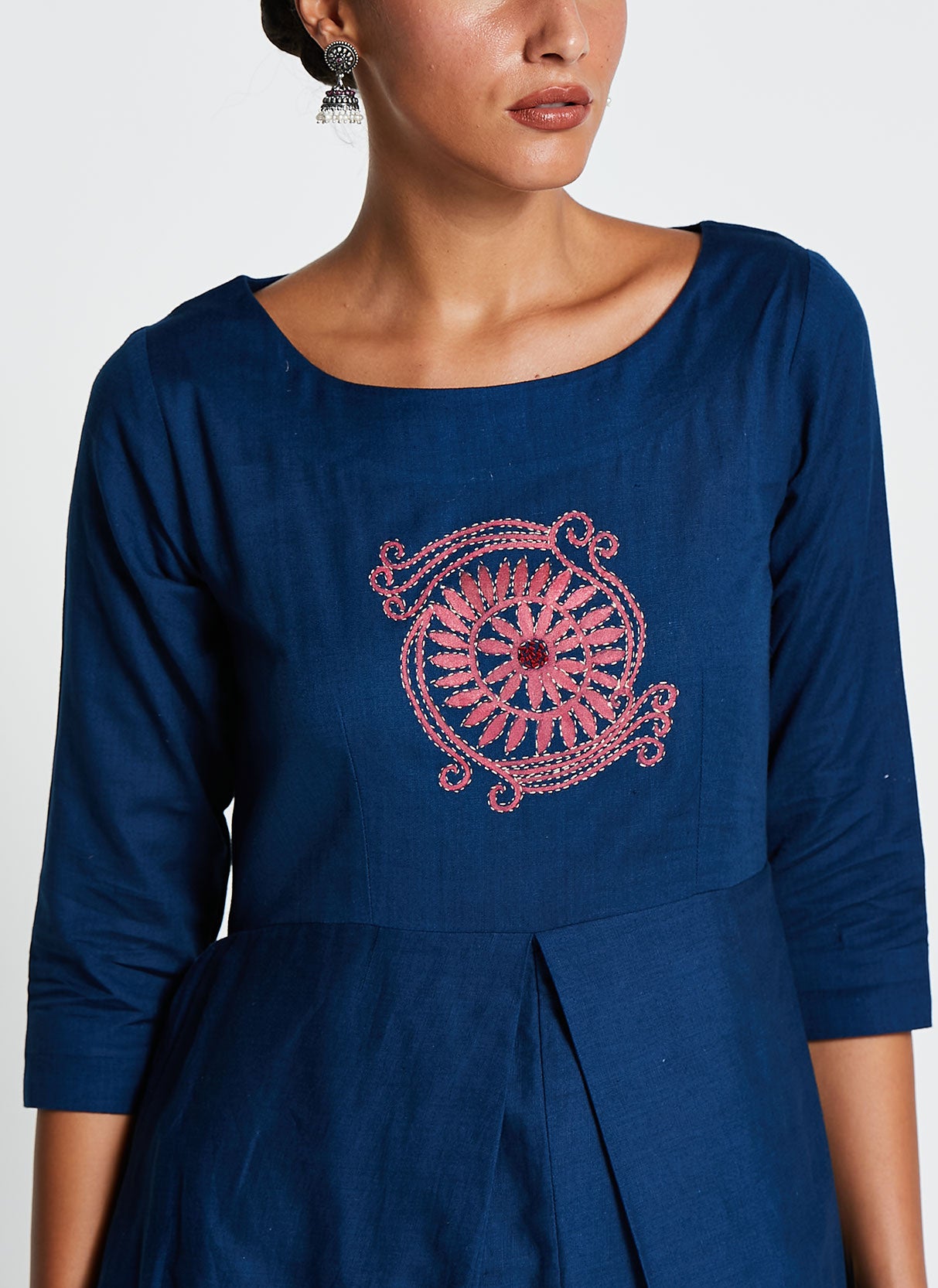 Chic Asymmetrical Linen Dress