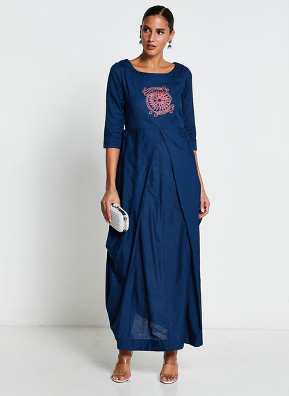 Chic Asymmetrical Linen Dress